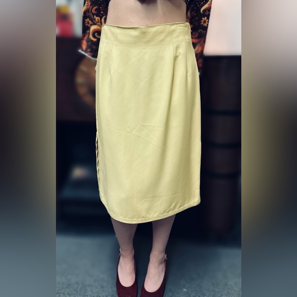 Valentino Boutique Vintage Skirt Double Sided Slit - Picture 4 of 7